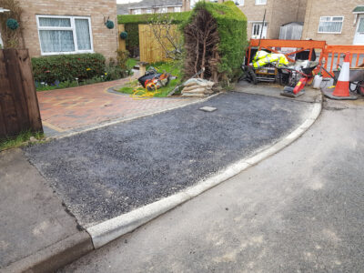 Dropped Kerb and block pave drive Cambridgeshire