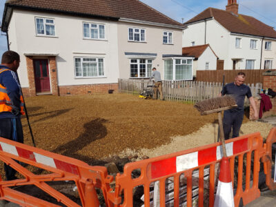 Gravel Driveway Installation March