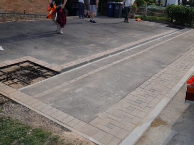 Dropped Kerb and block pave drive Cambridgeshire